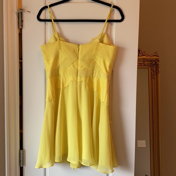 BCBGMaxazria Katalina Chiffon and Lace Dress - Picture 9 of 11